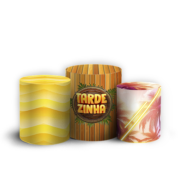 Capas Trio Cilindro Sublimado Vest Facil - Tardezinha