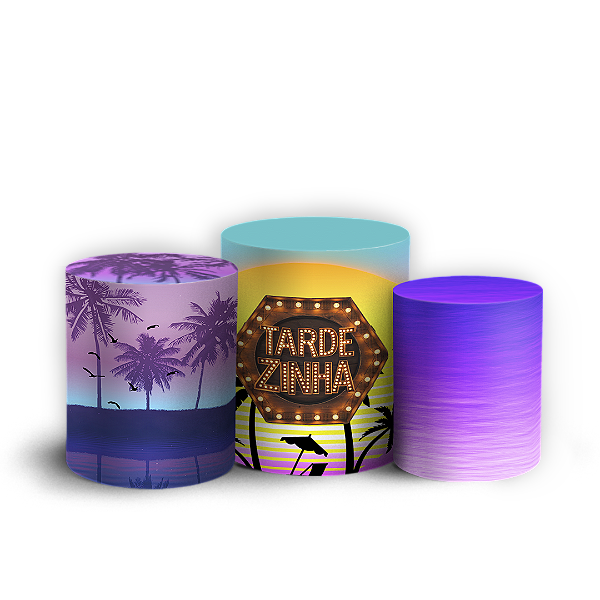 Capas Trio Cilindro Sublimado Vest Facil - Tardezinha