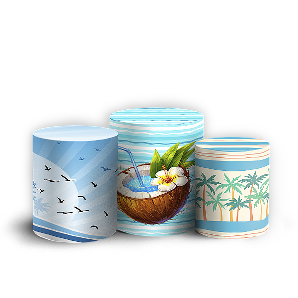 Capas Trio Cilindro Sublimado Vest Facil - Tardezinha