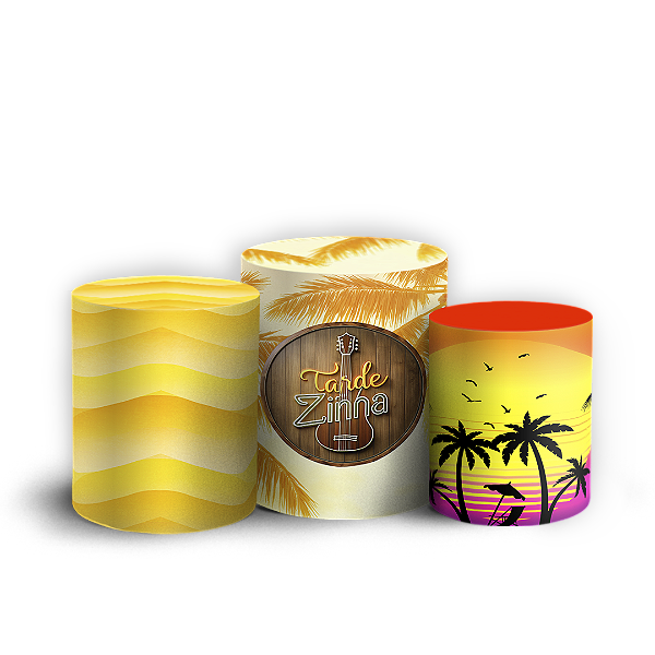 Capas Trio Cilindro Sublimado Vest Facil - Tardezinha