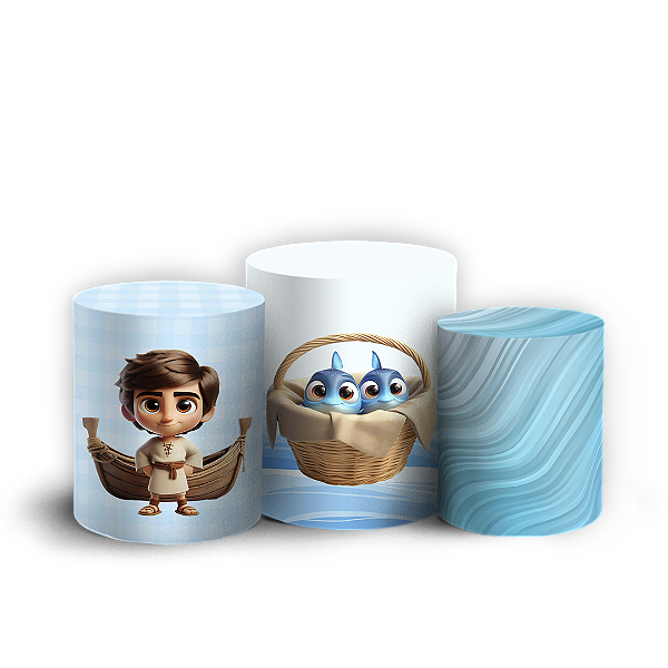 Capas Trio Cilindro Sublimado Vest Facil - Tu Es Pedro