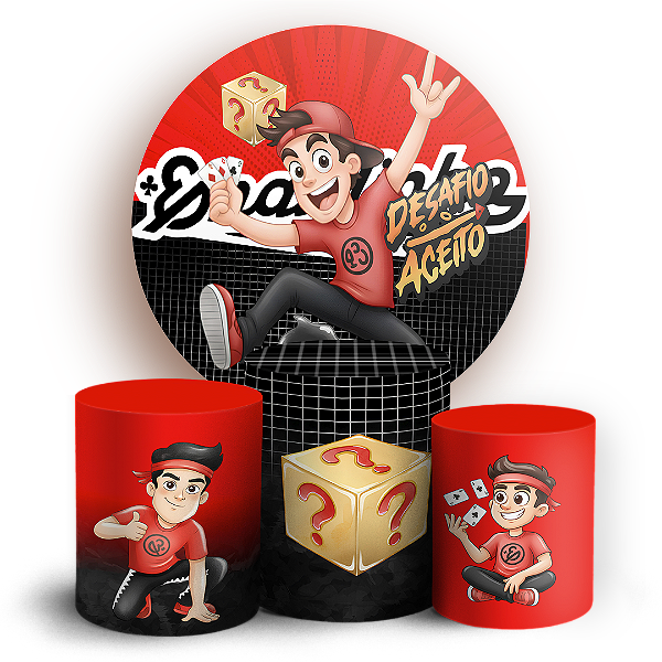 Capas Painel Redondo e Trio Cilindro Sublimado - Enaldinho