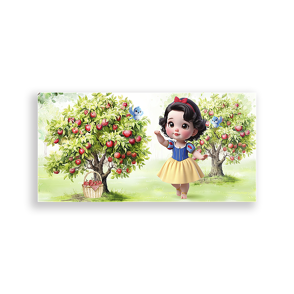 Capa Painel Retangular Sublimado - Branca de Neve