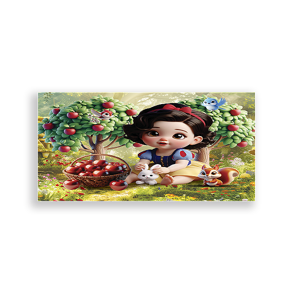 Capa Painel Retangular Sublimado - Branca de Neve