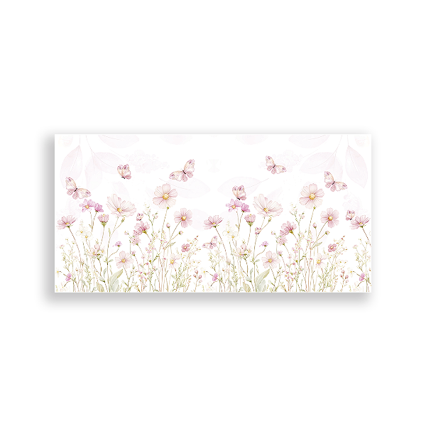 Capa Painel Retangular Sublimado - Jardim Rosa