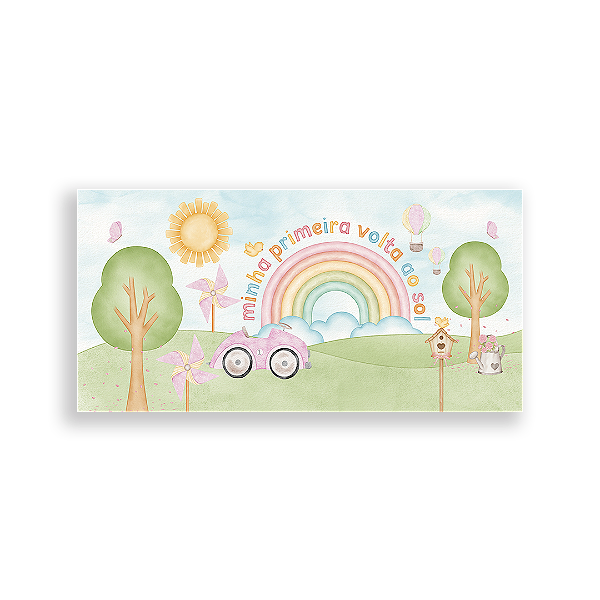 Capa Painel Retangular Sublimado - Primeira Volta ao Sol