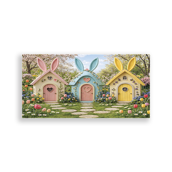 Capa Painel Retangular Sublimado - Páscoa