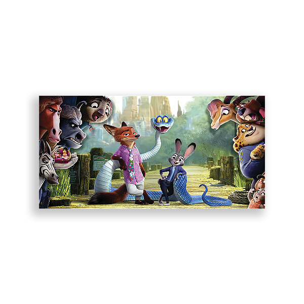 Capa Painel Retangular Sublimado - Zootopia
