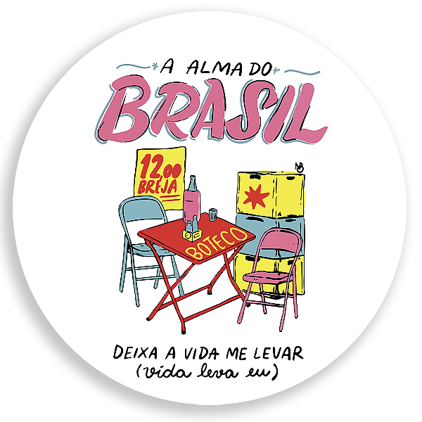 Capa Painel Redondo Sublimado - Brasilidade