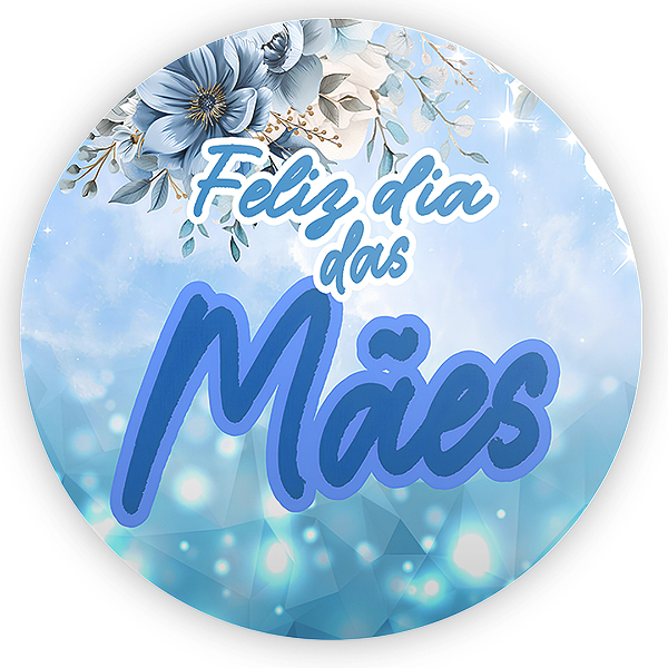 Capa Painel Redondo Sublimado - Dia Das Mães