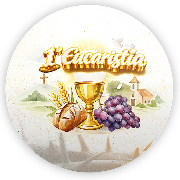 Capa Painel Redondo Sublimado - Eucaristia