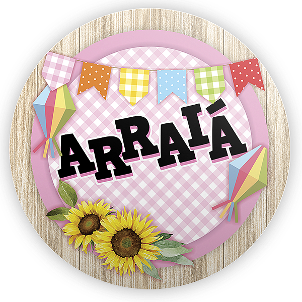 Mini Painel Sublimado - Festa Junina