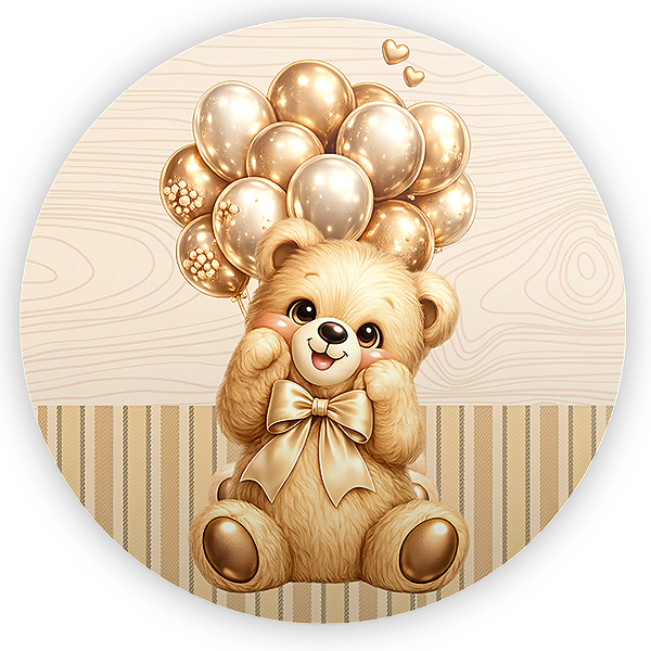 Mini Painel Sublimado - Ursinha Marrom