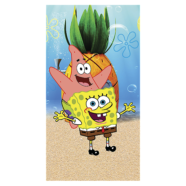 Capa Faixa Lateral Sublimado - Bob Esponja