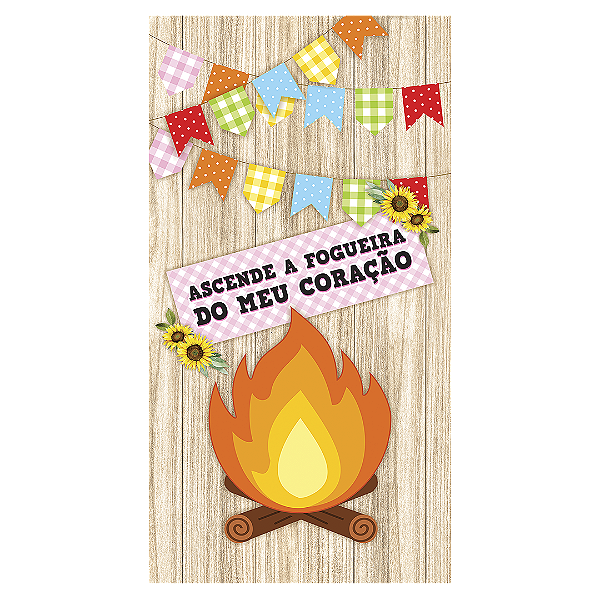 Capa Faixa Lateral Sublimado - Festa Junina