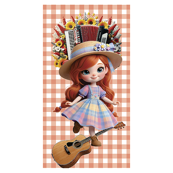 Capa Faixa Lateral Sublimado - Festa Junina