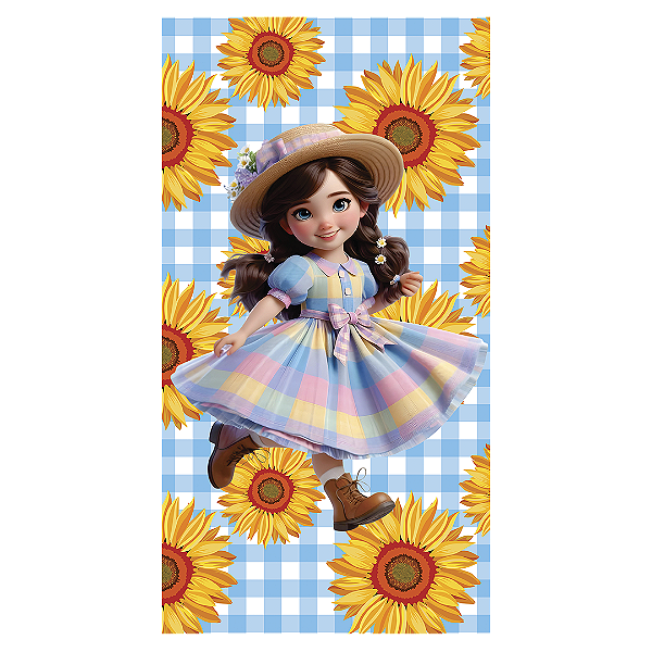 Capa Faixa Lateral Sublimado - Festa Junina