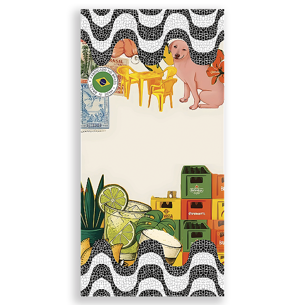 Capa Faixa Lateral Sublimado - Brasilidade