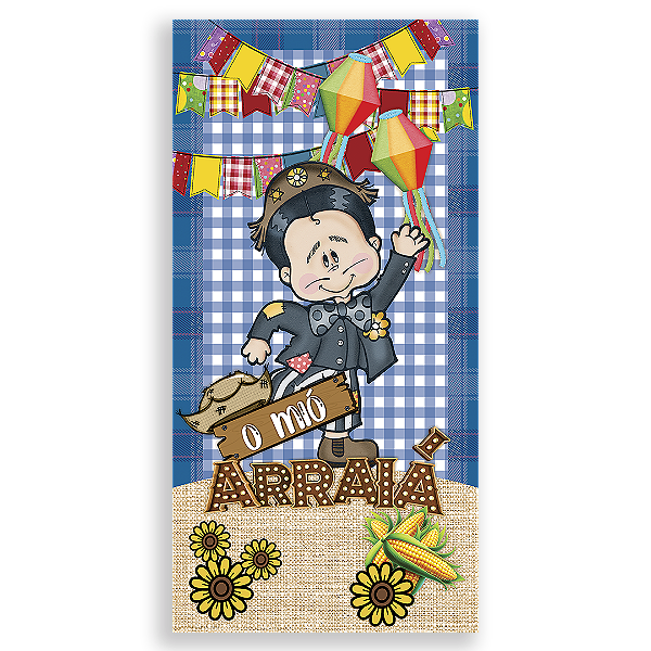 Capa Faixa Lateral Sublimado - Festa Junina