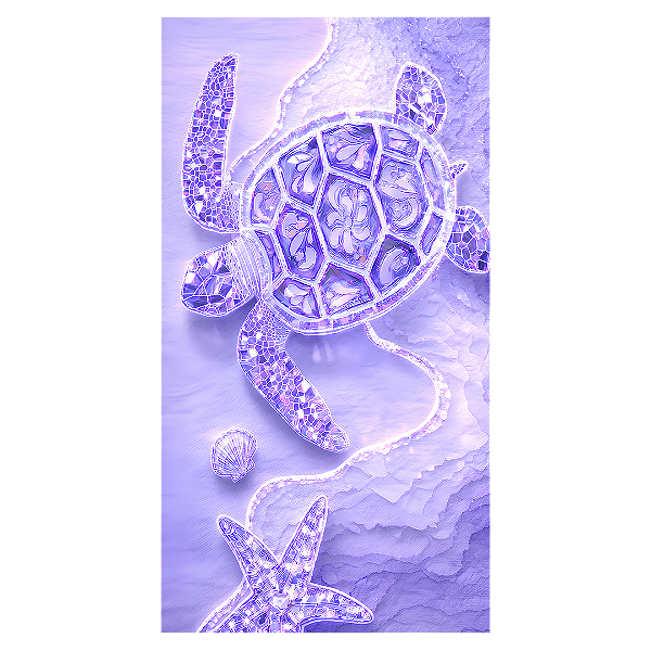 Capa Faixa Lateral Sublimado - Fundo do Mar Conchas