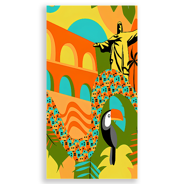 Capa Faixa Lateral Sublimado - Brasilidade