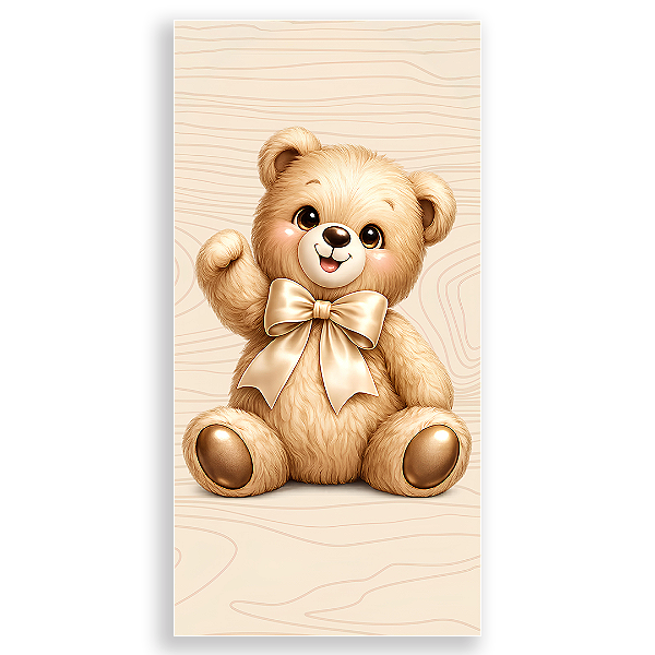 Capa Faixa Lateral Sublimado - Ursinha Marrom