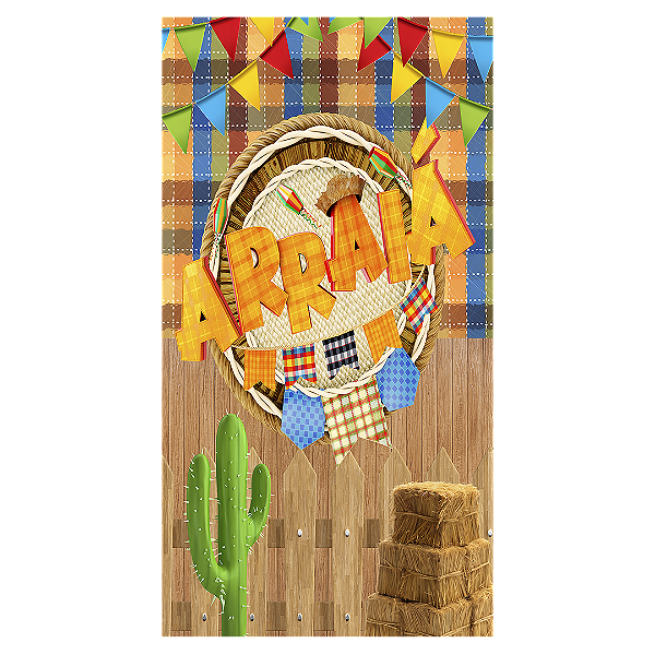 Capa Faixa Lateral Sublimado - Festa Junina