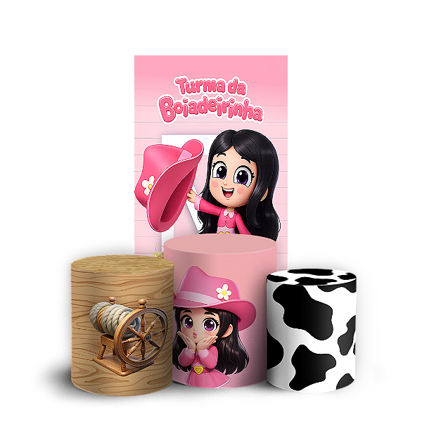 Capas Faixa Lateral e Trio Cilindro Sublimado Vest Facil - Ana Castela Turma Da Boiadeirinha