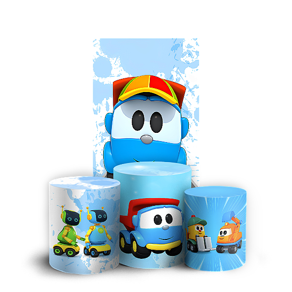 Capas Faixa Lateral e Trio Cilindro Sublimado Vest Facil - Leo O Caminhão