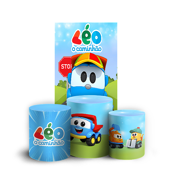 Capas Faixa Lateral e Trio Cilindro Sublimado Vest Facil - Leo O Caminhão