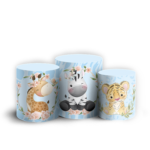 Capas Trio Cilindro Sublimado Vest Facil - Safari