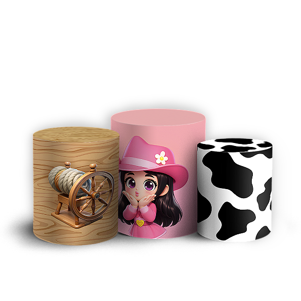 Capas Trio Cilindro Sublimado Vest Facil - Ana Castela   Turma Da Boiadeirinha