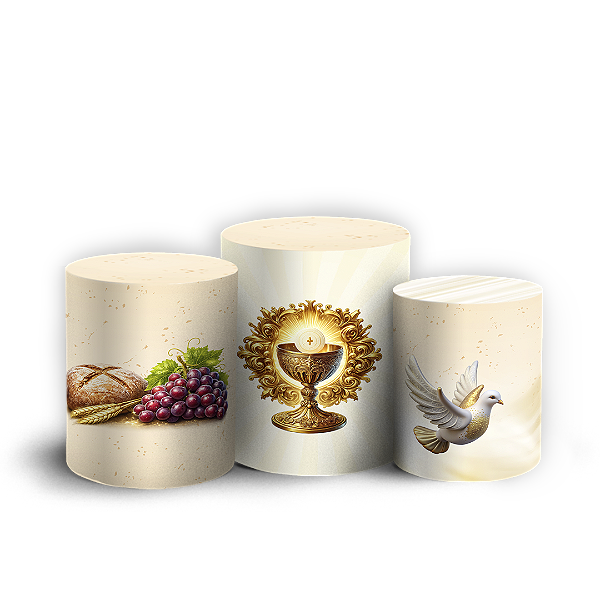 Capas Trio Cilindro Sublimado Vest Facil - Eucaristia