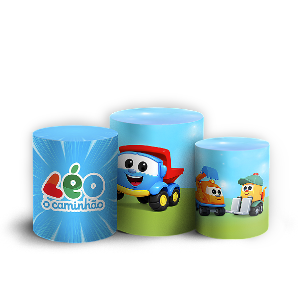 Capas Trio Cilindro Sublimado Vest Facil - Leo O Caminhão