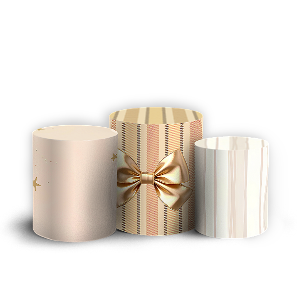 Capas Trio Cilindro Sublimado Vest Facil - Ursinha Marrom