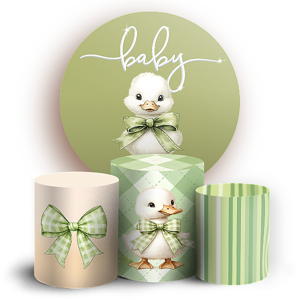 Capas Painel Redondo e Trio Cilindro Sublimado - Ganso