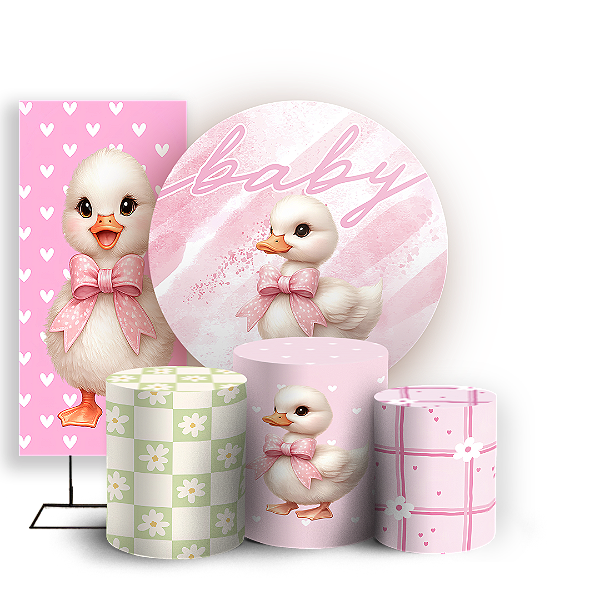 Capas Painel Redondo Trio Cilindro e Faixa Lateral Sublimado - Ganso