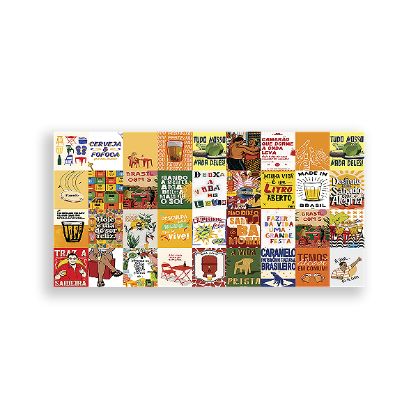 Capa Painel Retangular Sublimado - Brasilidade