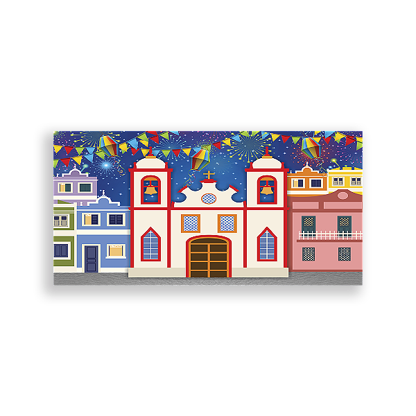 Capa Painel Retangular Sublimado - Festa Junina
