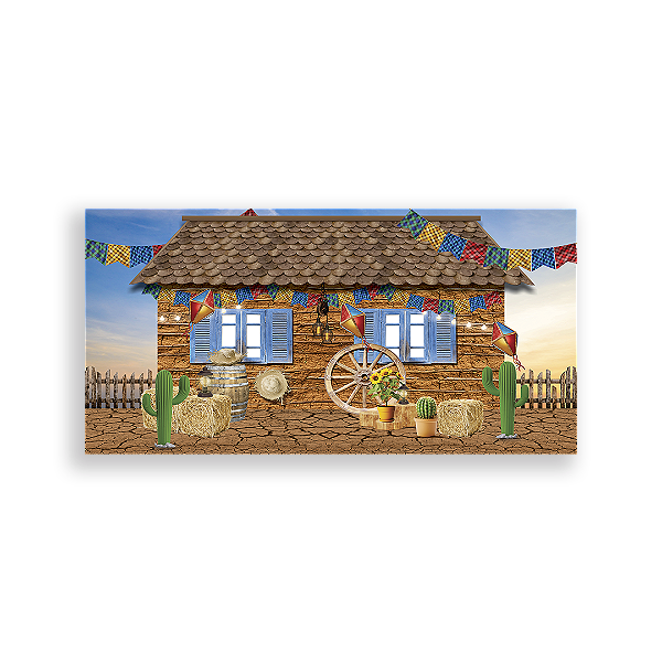 Capa Painel Retangular Sublimado - Festa Junina