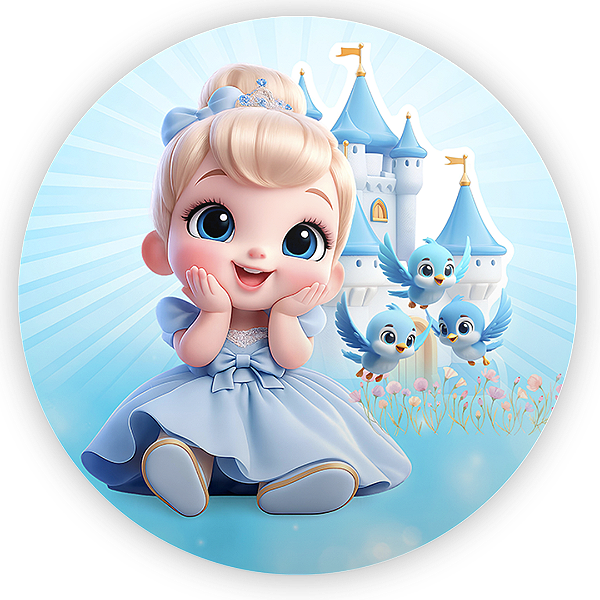 Mini Painel Sublimado - Princesa Cinderela