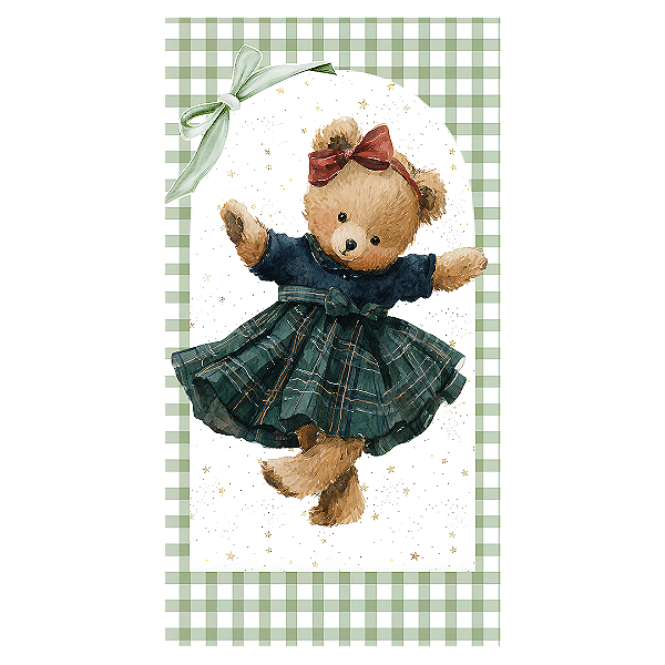 Capa Faixa Lateral Sublimado - Ursinhos