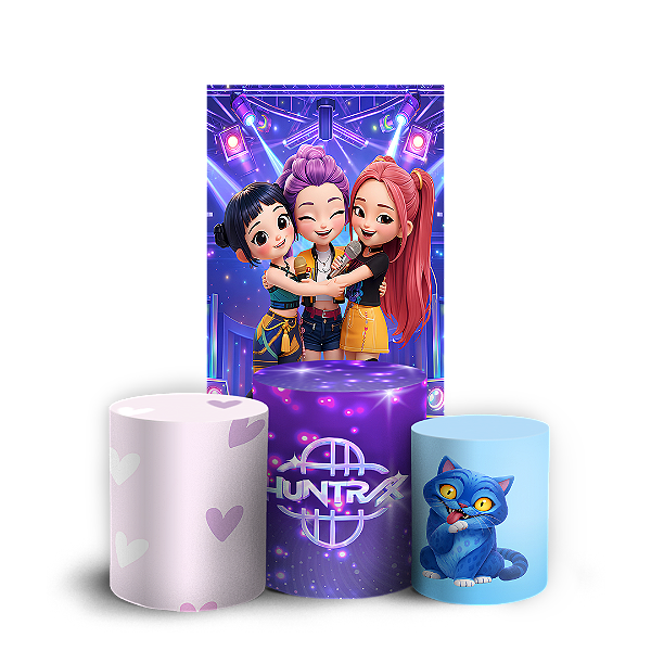 Capas Faixa Lateral e Trio Cilindro Sublimado Vest Facil - Guerreiras Do K-Pop