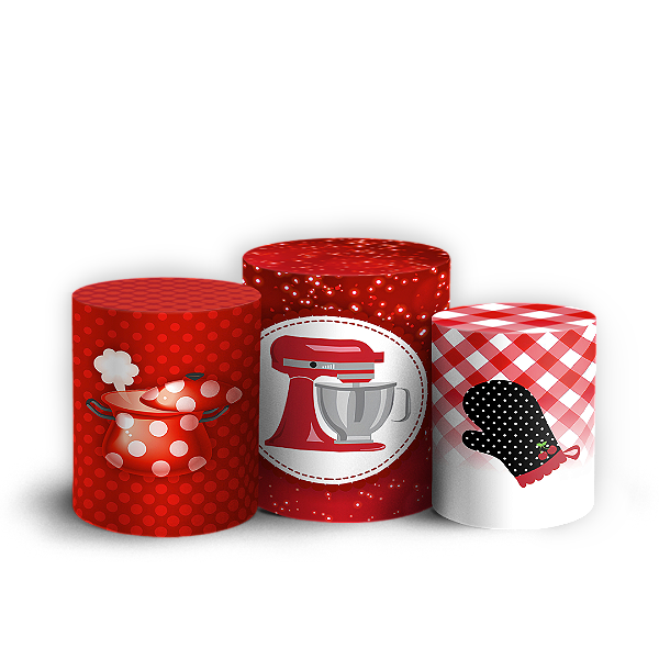 Capas Trio Cilindro Sublimado Vest Facil - Chá De Cozinha