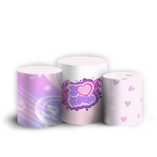 Capas Trio Cilindro Sublimado Vest Facil - Guerreiras Do K-Pop