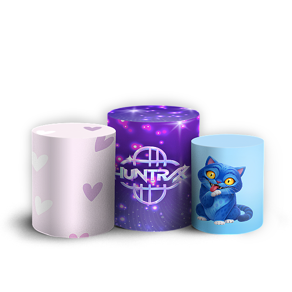 Capas Trio Cilindro Sublimado Vest Facil - Guerreiras Do K-Pop