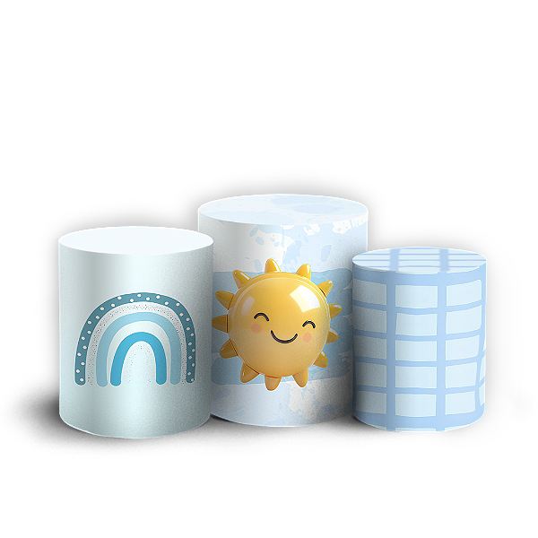 Capas Trio Cilindro Sublimado Vest Facil - Volta Ao Sol