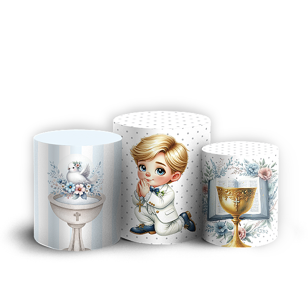 Capas Trio Cilindro Sublimado Vest Facil - Eucaristia