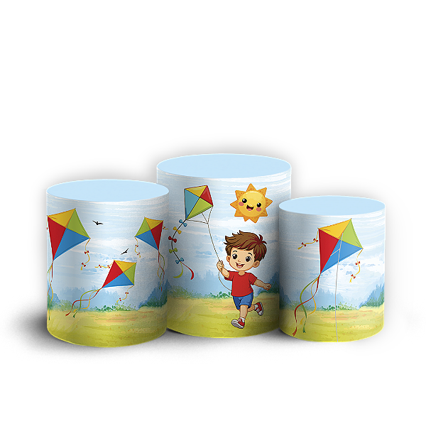 Capas Trio Cilindro Sublimado Vest Facil - Pipa