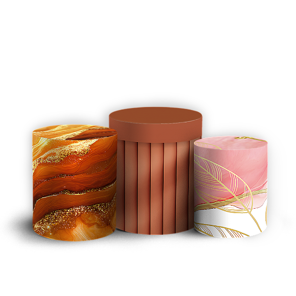 Capas Trio Cilindro Sublimado Vest Facil - Gratidão